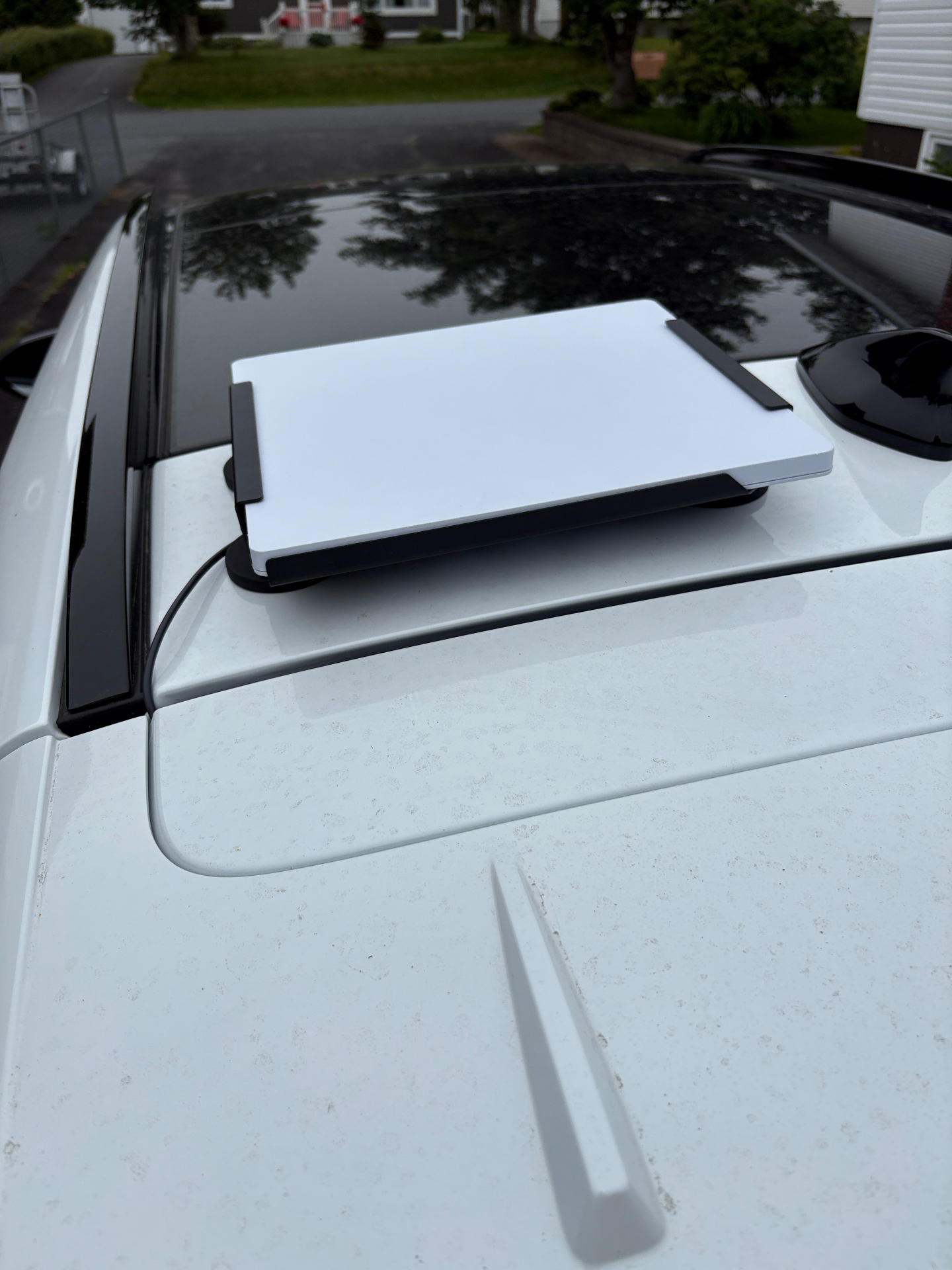 Starlink Mini deployed on a vehicle roof mount in St. John's, Newfoundland